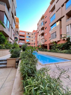 Bel Appartement à Marrakech en Résidence avec Piscine - Fibre & Netflix
